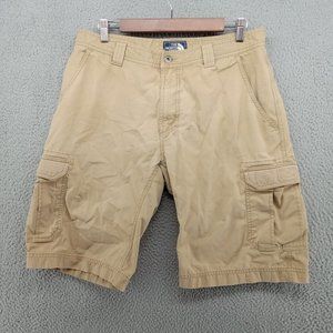 The North Face Shorts Mens Size 34 Beige Khaki Cargo Check Outdoor Gorpcore